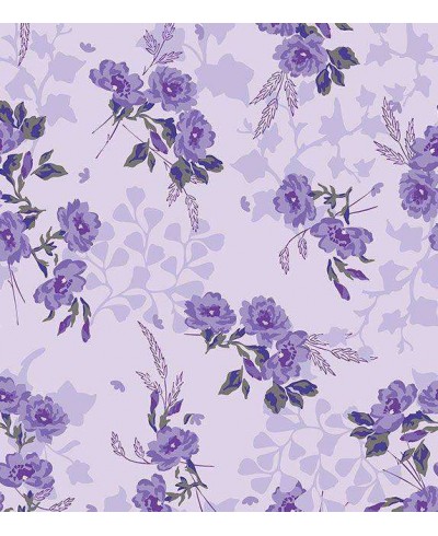 Papel de parede com flores em roxo e tons roxos, fundo roxo e folhagem verde musgo - Luxury 08 Papel de parede com flores em roxo e tons roxos, fundo roxo e folhagem verde musgo - Luxury 08