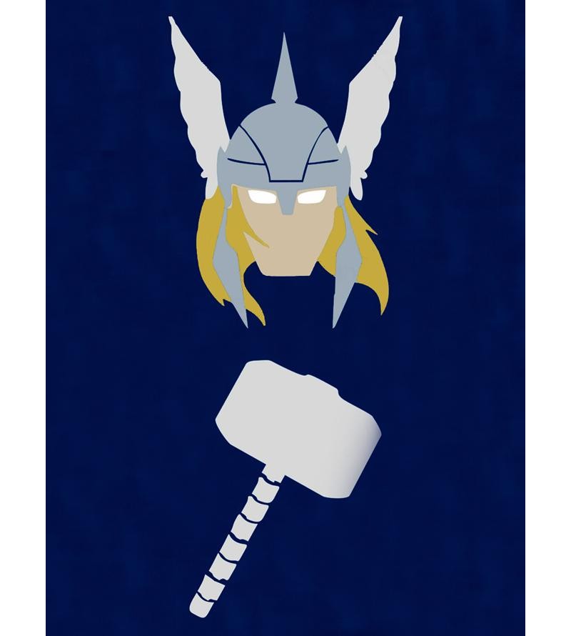 Quadro Decorativo Thor Logo