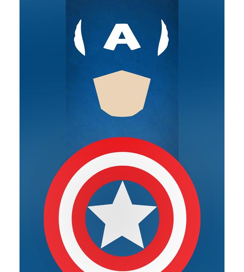 Quadro Decorativo Capitão América Escudo