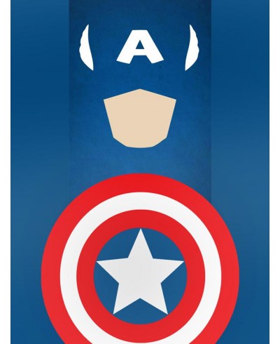 Quadro Decorativo Capitão América Escudo