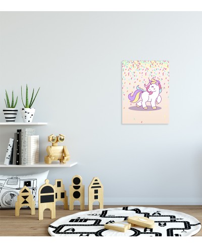 Quadro Decorativo Unicórnio Festa