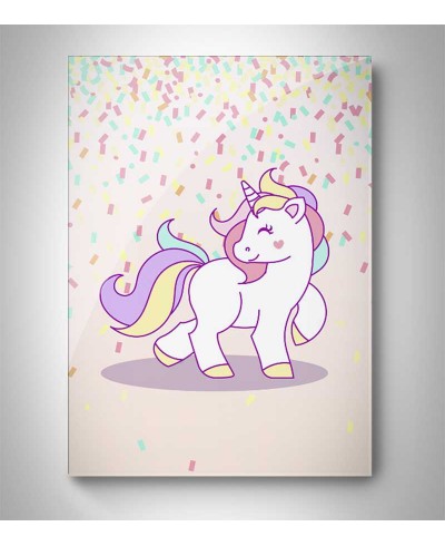 Quadro Decorativo Unicórnio Festa
