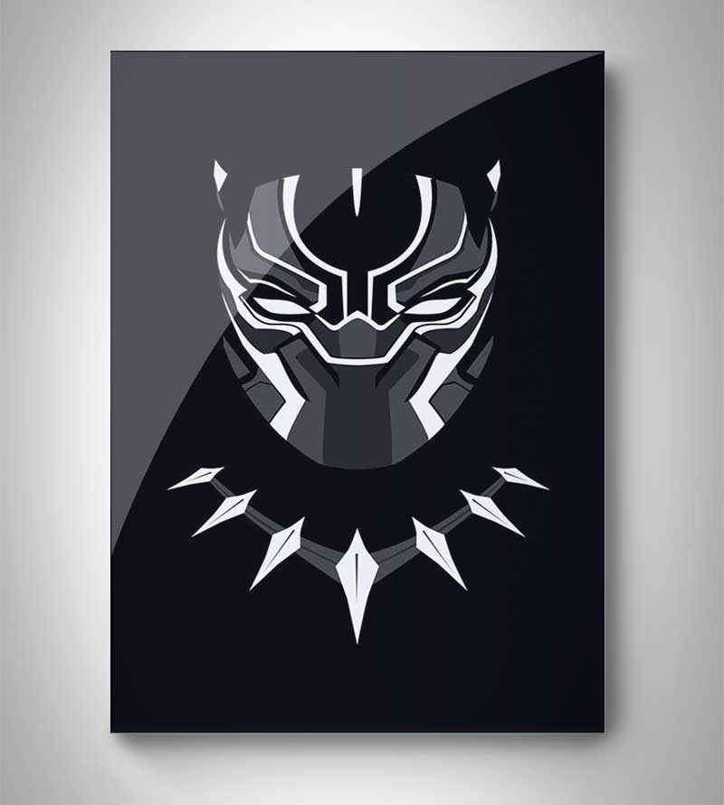 Quadro Decorativo Pantera Negra