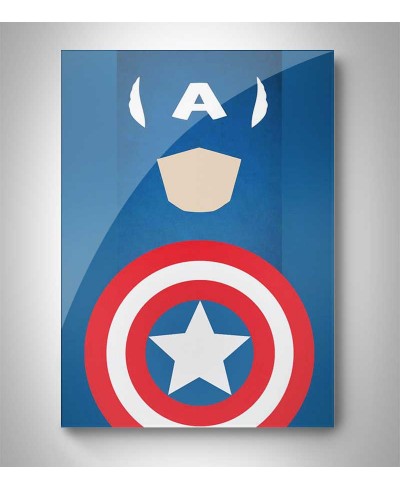 Quadro Decorativo Capitão América Escudo