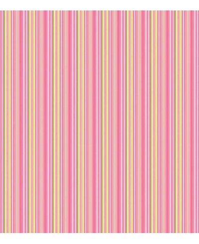 Papel de parede listrado rosa, amarelo e verde Papel de parede listrado rosa, amarelo e verde