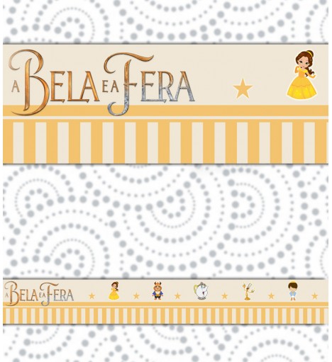 Border A Bela e a Fera Listras