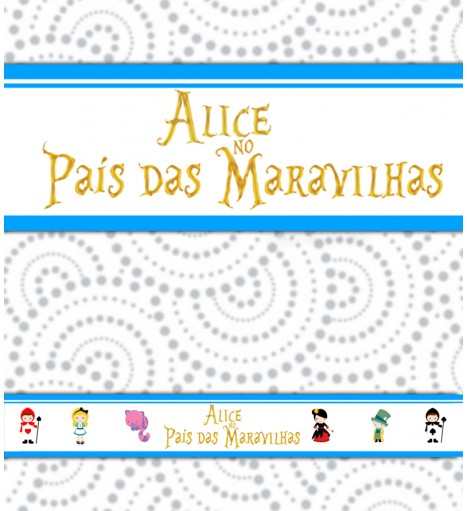 Border Alice no País das Maravilhas