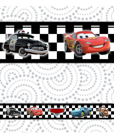 Border Disney Carros Quadriculado Border Disney Carros Quadriculado