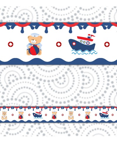 Border Ursinho Marinheiro