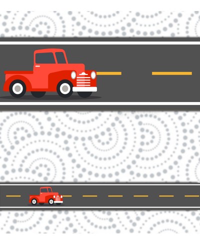 Border Caminhão Vermelho