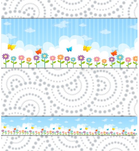 Border Flores e Borboletas