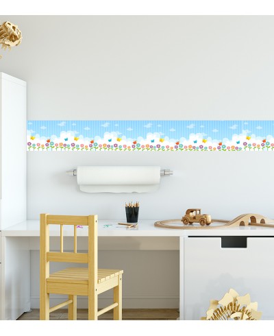 Border Flores e Borboletas