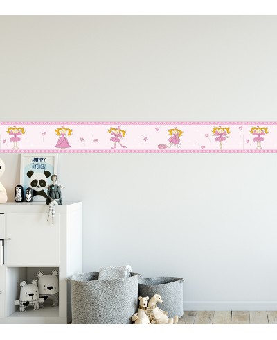 Border Boneca Rosa Cartoon