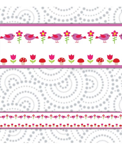 Border Passarinhos e Flores Border Passarinhos e Flores