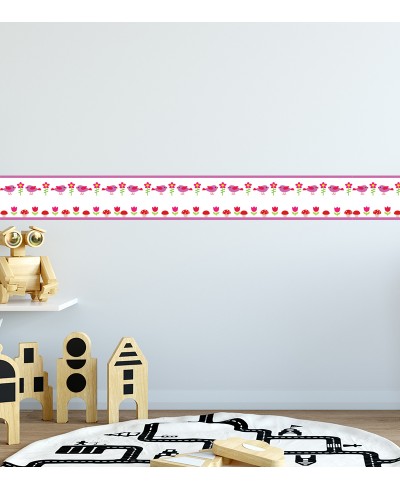 Border Passarinhos e Flores Border Passarinhos e Flores