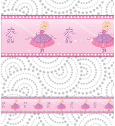 Border Faixa Bailarina Rosa