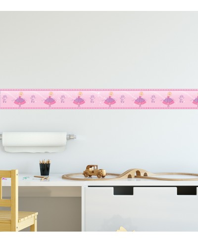 Border Faixa Bailarina Rosa