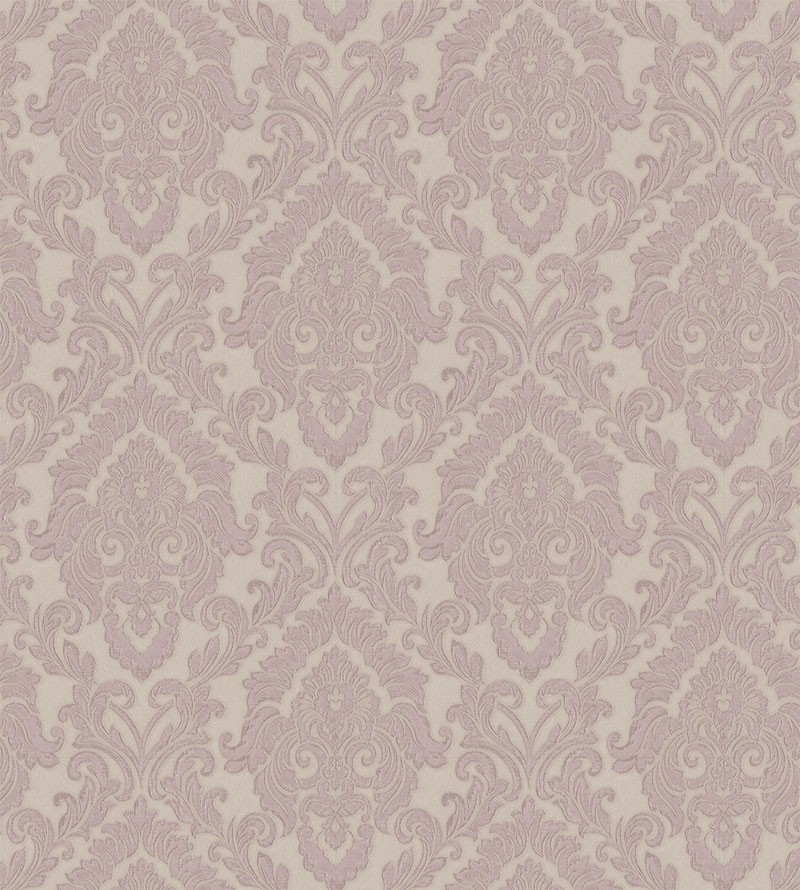 Papel de Parede Budapeste em Tons de Nude, Cinza, Bege e lilás claro.