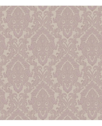 Papel de Parede Budapeste em Tons de Nude, Cinza, Bege e lilás claro.