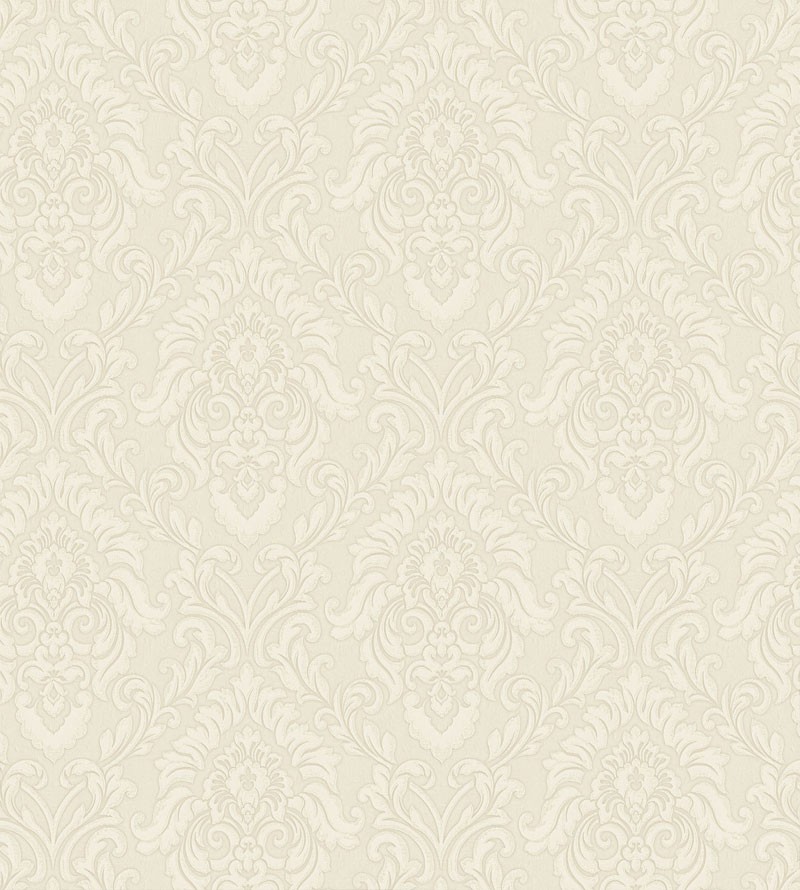 Papel de Parede Budapeste em Tons de Branco e Bege Claro