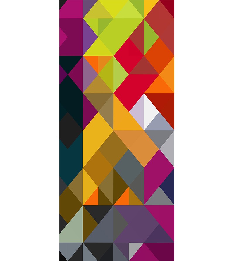 Adesivo de Porta Abstrato Modernidade