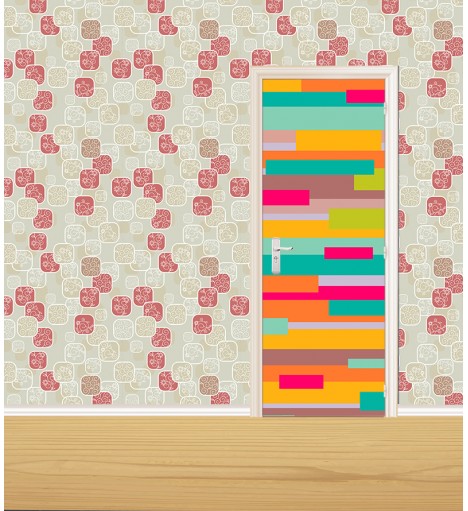 Adesivo de Porta Tacos Coloridos