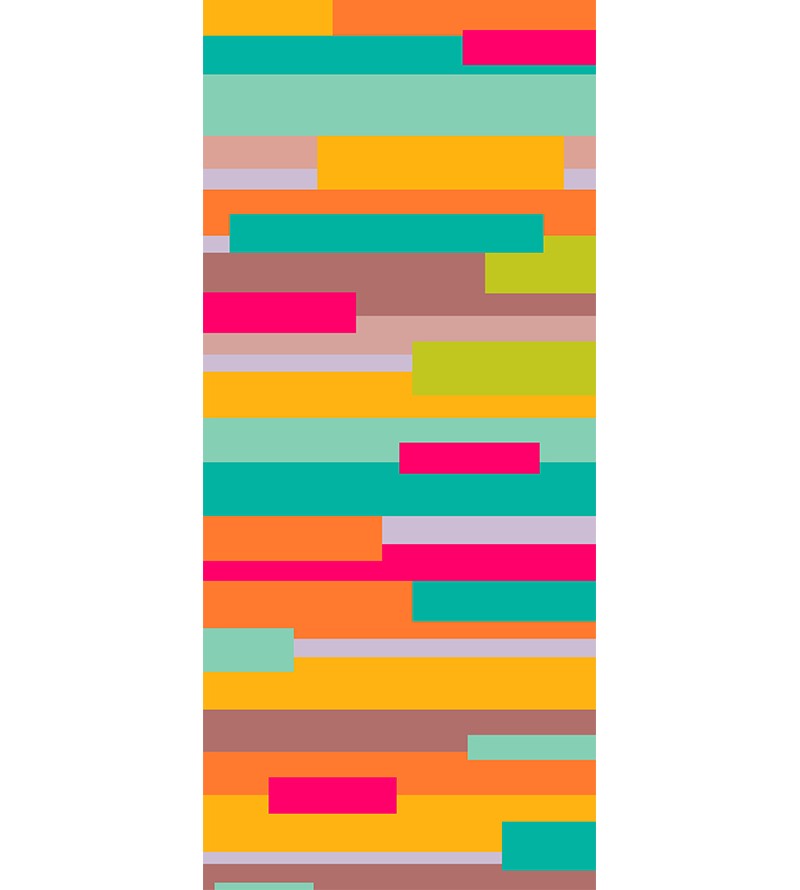 Adesivo de Porta Tacos Coloridos