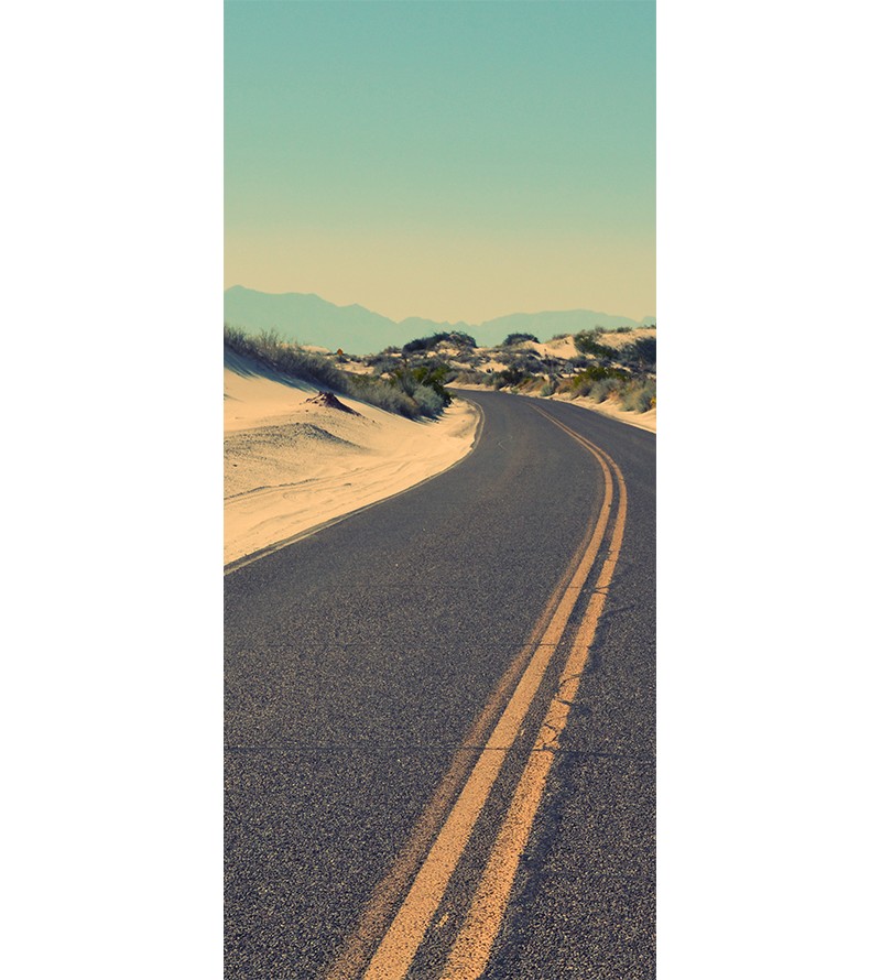 Adesivo de Porta Estrada No Deserto