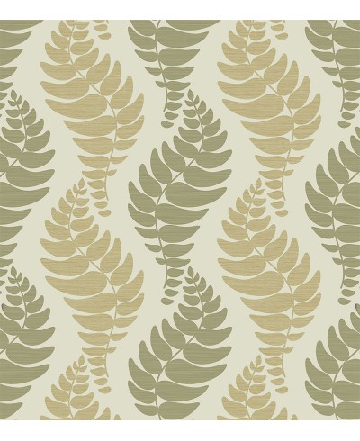 Papel de Parede Madrid em Tons Verde e Bege Papel de Parede Madrid em Tons Verde e Bege