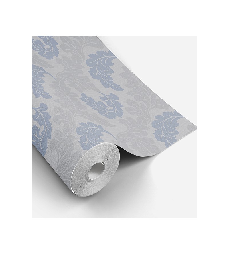 Papel de Parede Madrid em Tons de Cinza e Azul