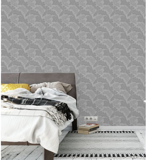 Papel de Parede Madrid em Tons de Cinza