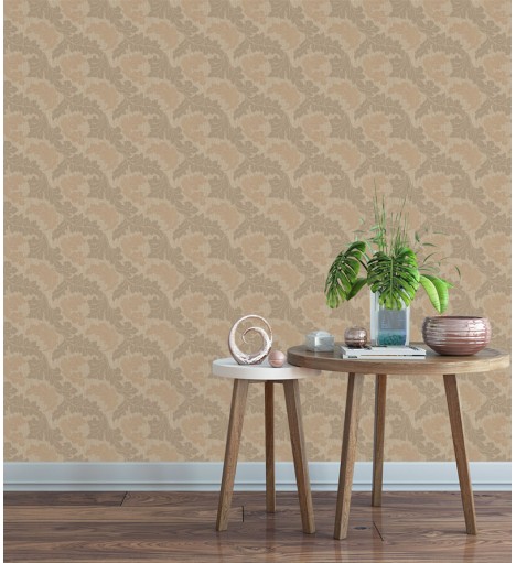 Papel de Parede Madrid em Tons de Castanho, Bege e Nude