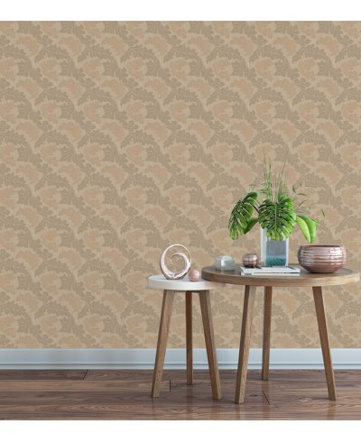 Papel de Parede Madrid em Tons de Castanho, Bege e Nude Papel de Parede Madrid em Tons de Castanho, Bege e Nude