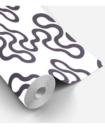 Papel de parede branco com detalhes preto Papel de parede branco com detalhes preto