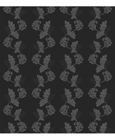 Papel de Parede Madrid em Tons de Cinza e Detalhes em Flores Papel de Parede Madrid em Tons de Cinza e Detalhes em Flores