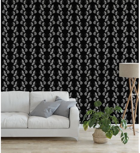 Papel de Parede Madrid em Tons de Branco e Preto