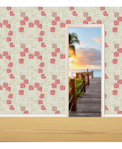 Adesivo de Porta Paisagem Ponte Praia