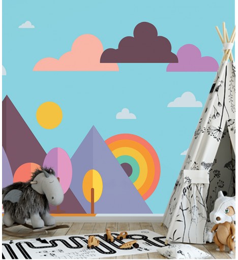 Papel de Parede Foto Mural Paisagem Infantil