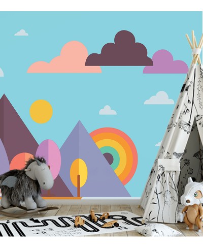 Papel de Parede Foto Mural Paisagem Infantil Papel de Parede Foto Mural Paisagem Infantil