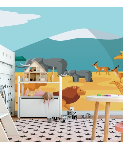 Papel de Parede Fotográfico Montanhas Safari Papel de Parede Fotográfico Montanhas Safari