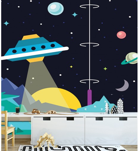Papel de Parede Fotomural Nave Espacial