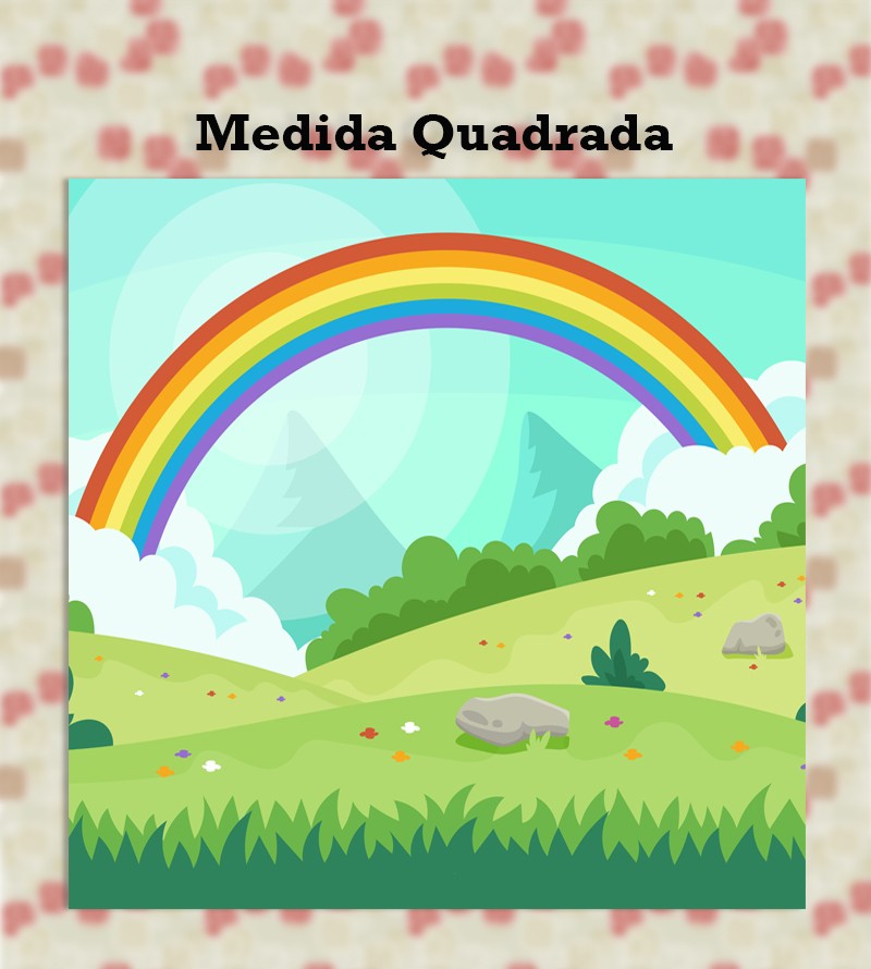 Papel de Parede Fotomural Paisagem Arco-íris