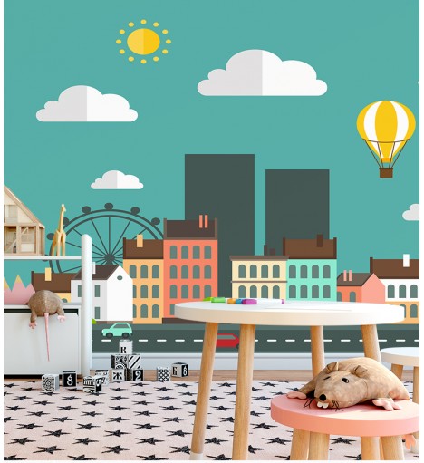 Papel de Parede Fotomural Cidade Parque