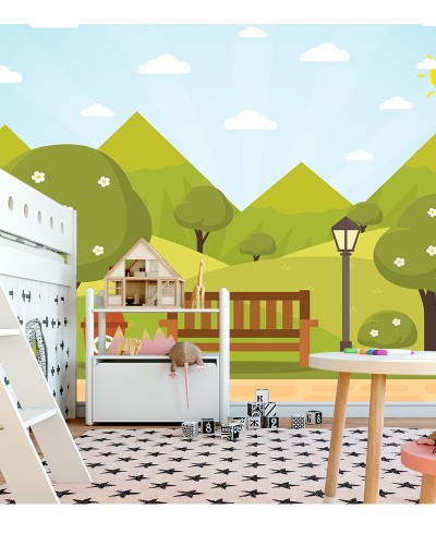 Papel de Parede Fotomural Parque Papel de Parede Fotomural Parque