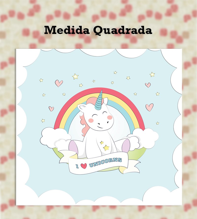 Papel de Parede Fotomural Unicórnio Baby