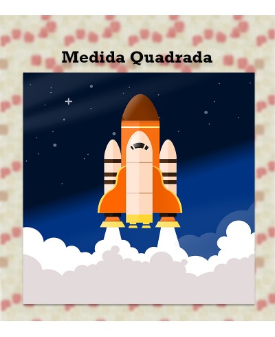 Papel de Parede Fotomural Infantil Foguetinho Papel de Parede Fotomural Infantil Foguetinho