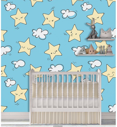 Papel de Parede Fotomural Estrelinhas