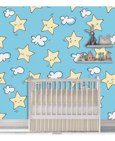 Papel de Parede Fotomural Estrelinhas Papel de Parede Fotomural Estrelinhas