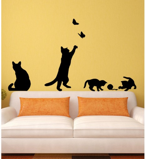 Adesivo Gatinhos Brincando