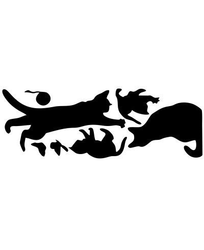 Adesivo Gatinhos Brincando